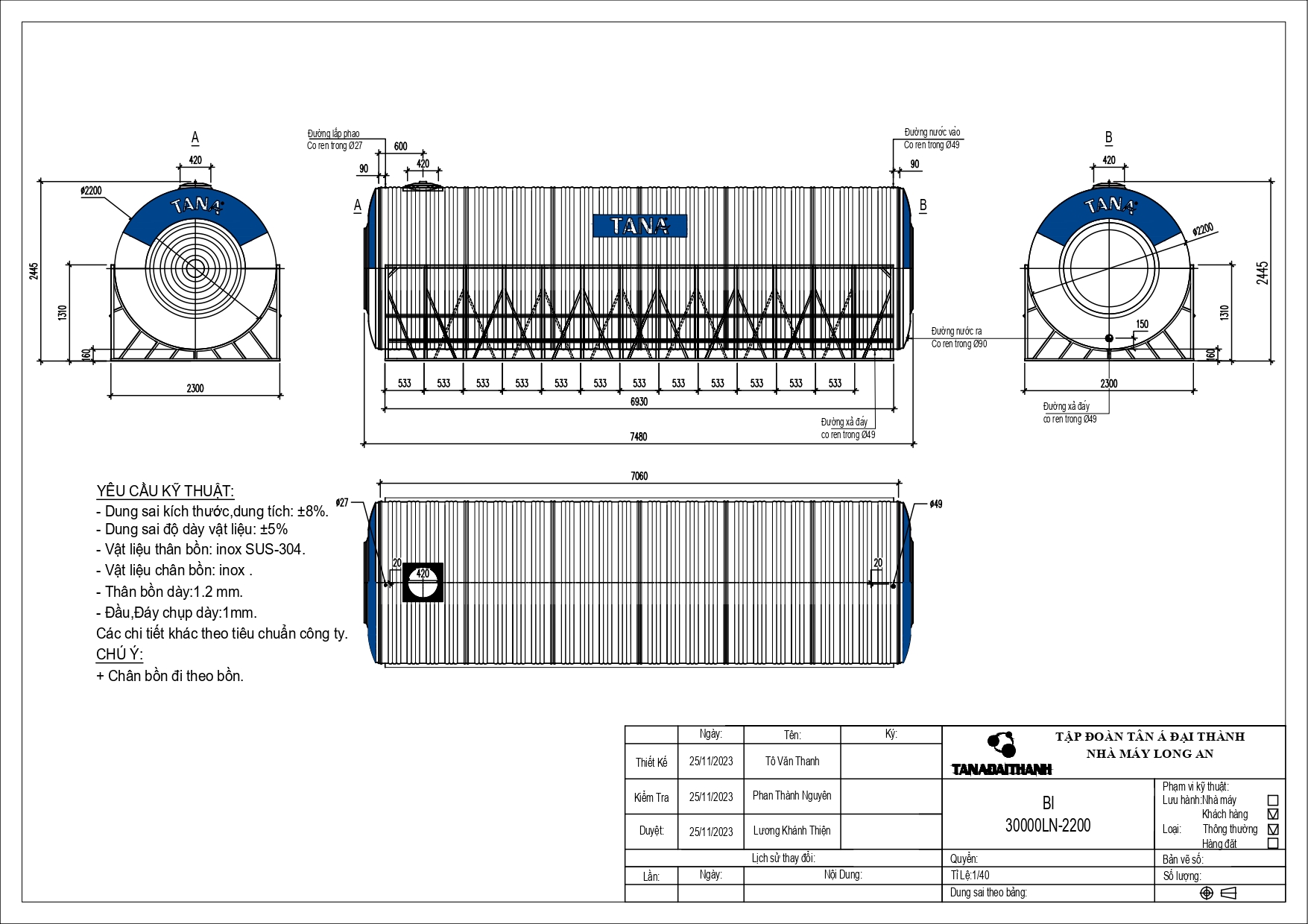 ban ve bon nuoc inox tan a 30000 lít ngang